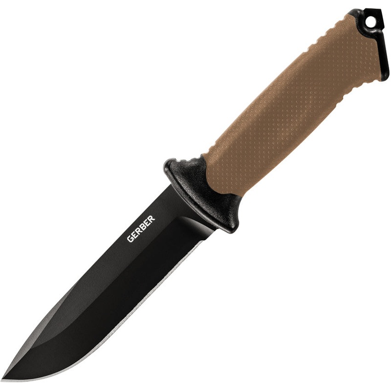 Gerber Prodigy Coyote Brown Tachide 420HC Stainless Fixed Blade Knife w/ Sheath 3190