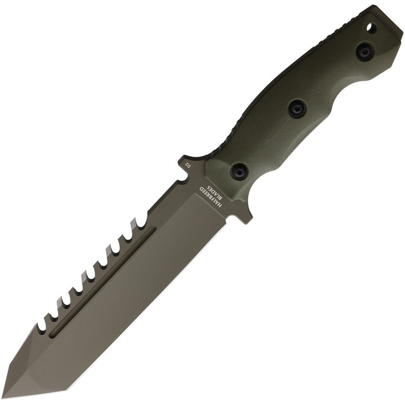 Halfbreed Blades Large Survival OD Green G10 K110 Steel Fixed Blade Knife w/ Sheath LSK02OD   - On Sale