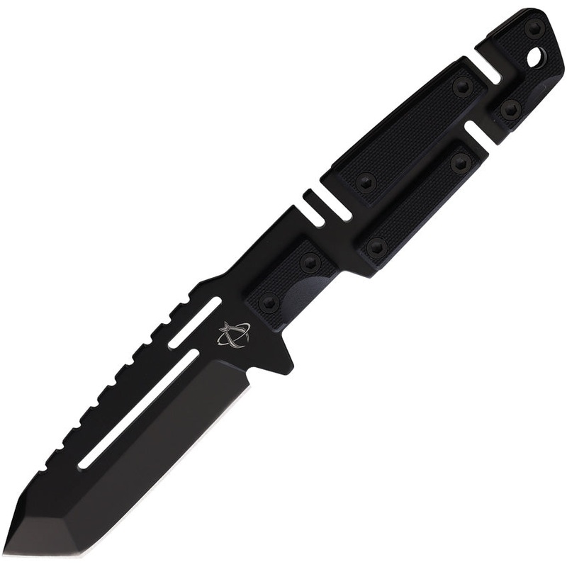 Mantis Chaos 1 Black Smooth G10 Stainless 420HC Fixed Blade Knife w/ Sheath F4HC   - On Sale