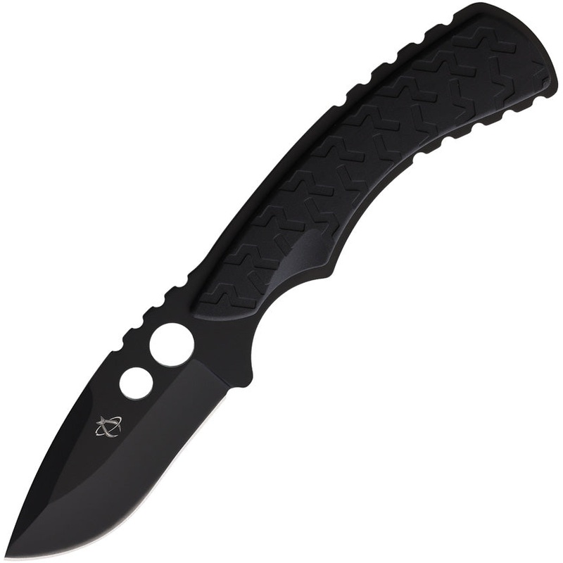 Mantis Seymour Black Rubber Stainless 420HC Fixed Blade Knife w/ Sheath TA2   - On Sale