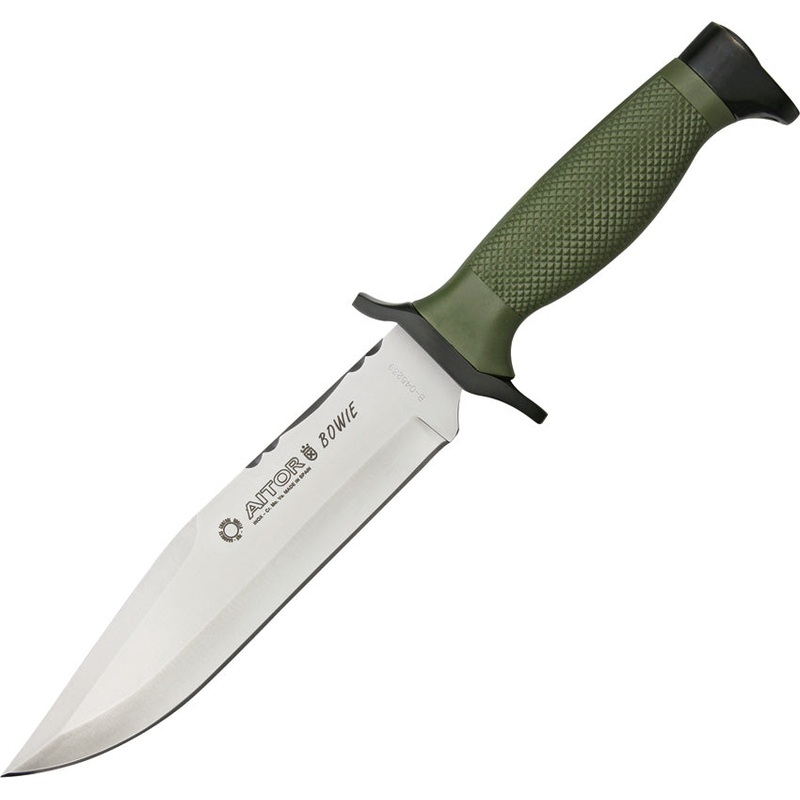 Aitor Bowie NATO OD Green & Black Stainless Fixed Blade Knife w/ Sheath 16047