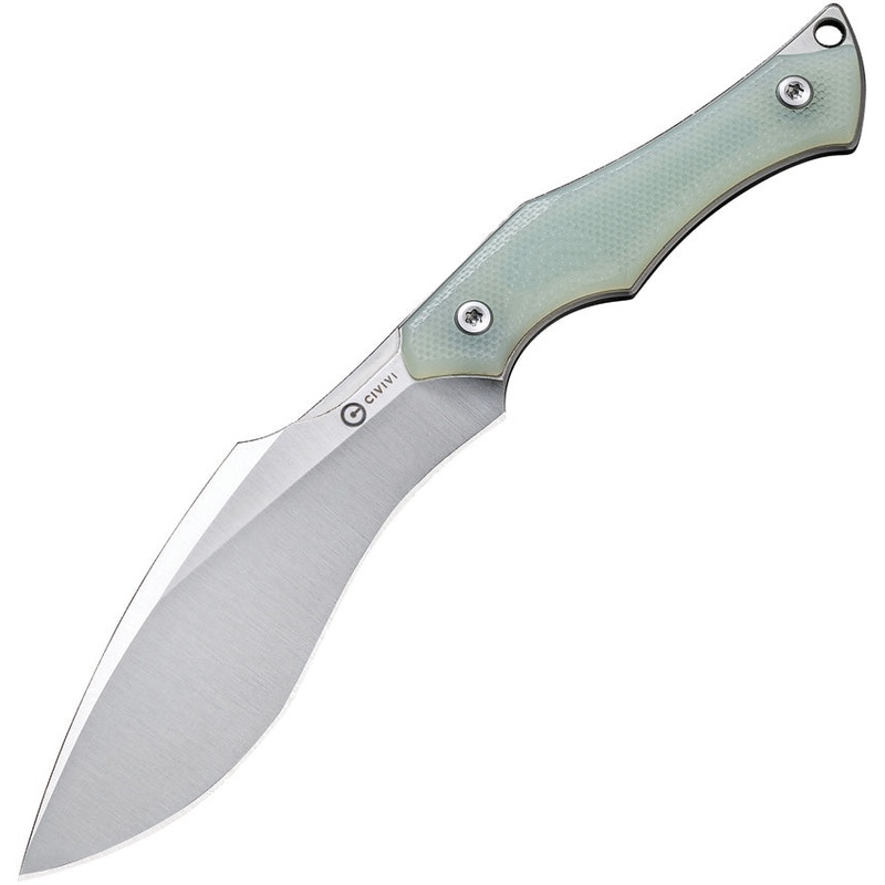 Civivi Vaquita II Jade G10 Nitro-V Mini Kukri Fixed Blade Neck Knife 047C2
