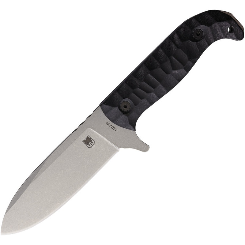 Cobratec Knives PSK Black G10 14C28N Sandvik Fixed Blade Knife TPSKBKS
