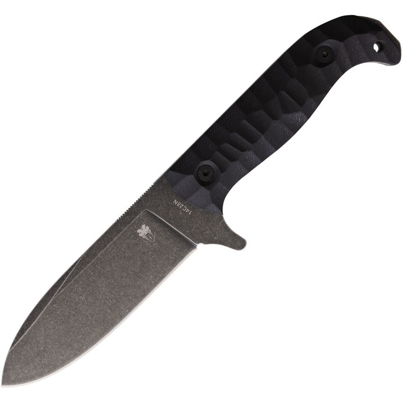 Cobratec Knives PSK Blackout G10 14C28N Sandvik Fixed Blade Knife TPSKBKDSW