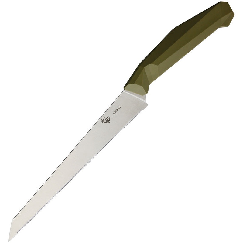 Diafire Emerald Bread Green Abstract Synthetic 8Cr13MoV Fixed Blade Knife 9106   - On Sale