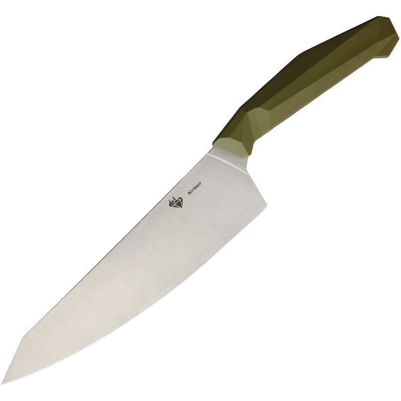 Diafire Emerald Chefs Green Abstract Synthetic 8Cr13MoV Fixed Blade Knife 9104   - On Sale