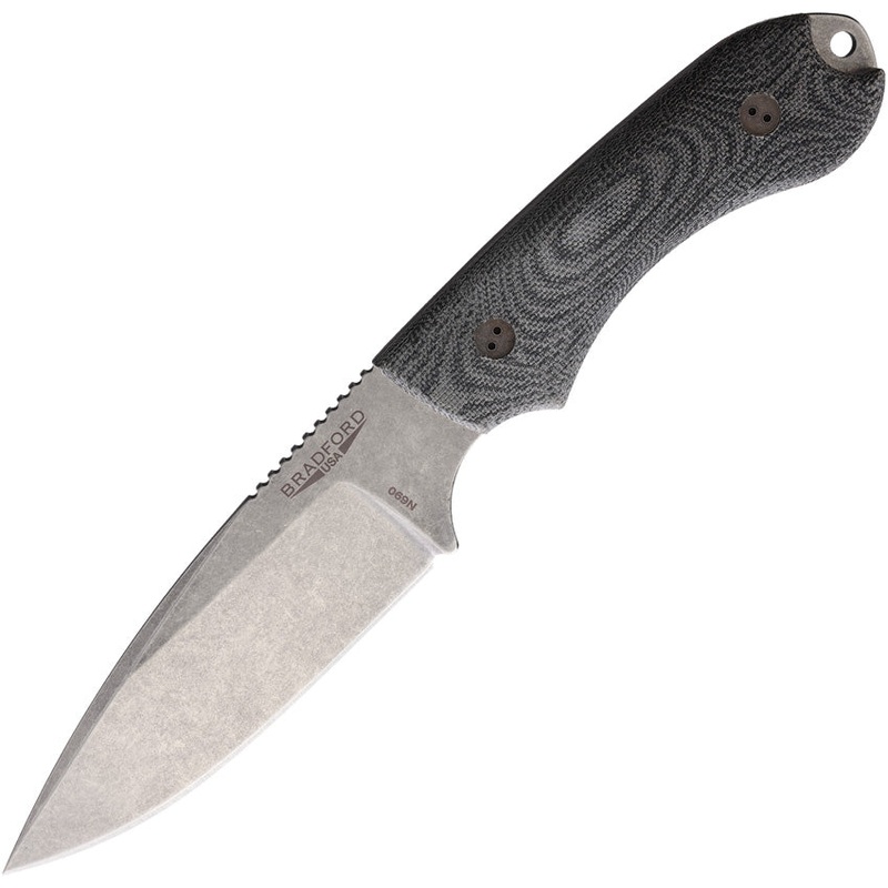 Bradford Knives Guardian 4.2 Black Micarta Bohler N690 Fixed Blade Knife 42FE101   - On Sale