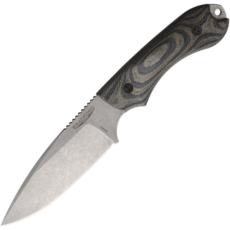 Bradford Knives Guardian 4.2 Camo Micarta Bohler N690 Fixed Blade Knife 42FE109   - On Sale