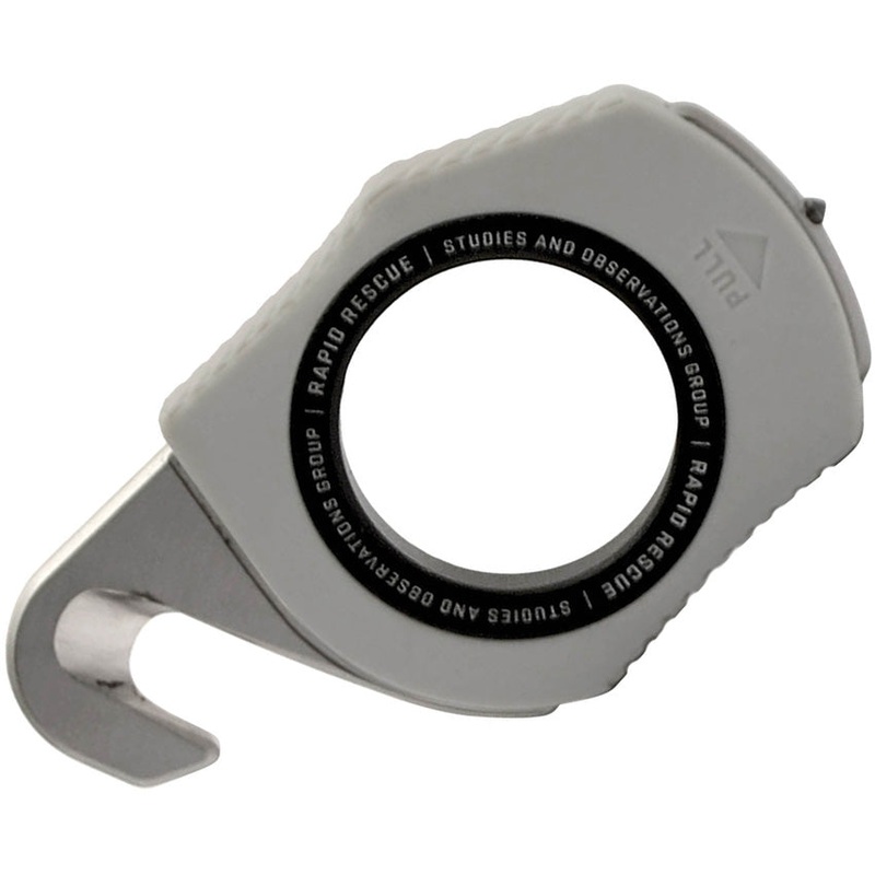 Sog Rapid Rescue Concrete Dust Stainless Guthook Fixed Blade Knife 26300243