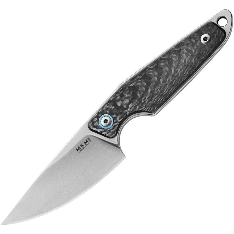 MKM-Maniago Knife Makers Makro 1 Carbon Fiber Bohler M390 Fixed Blade Knife 01CF