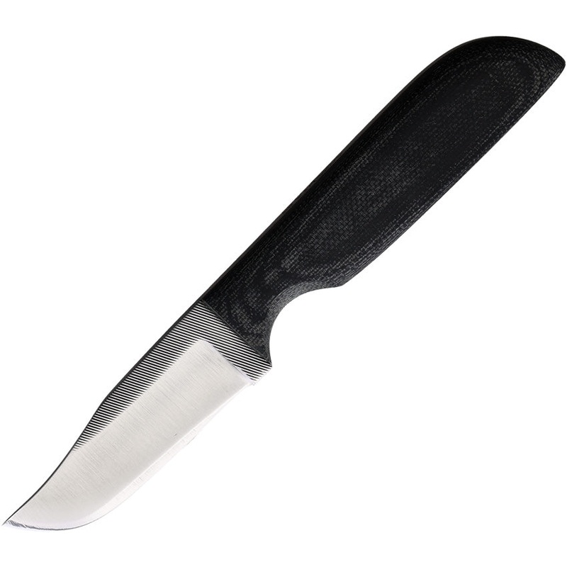 Anza Black Canvas Black Micarta  Fixed Blade Knife w/ Sheath WKR2M