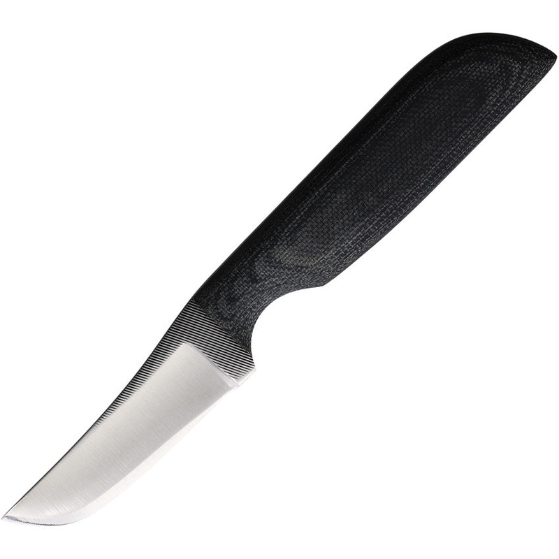 Anza Black Canvas Black Micarta  Fixed Blade Knife w/ Sheath WKR3M