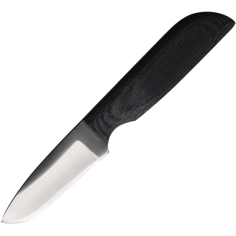 Anza Black Canvas Black Micarta  Fixed Blade Knife w/ Sheath WKR6M