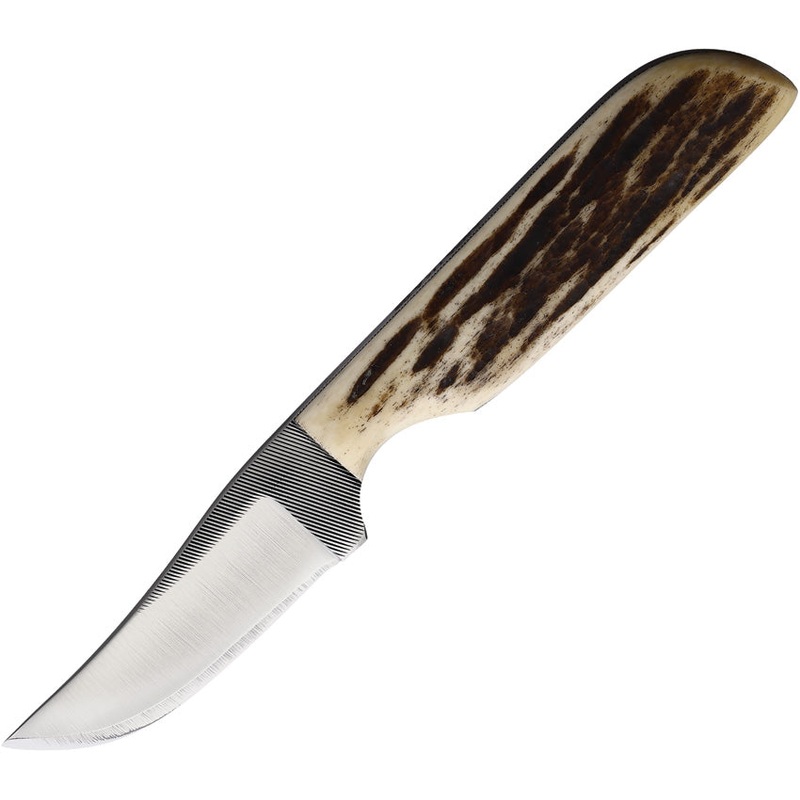 Anza LJ Tan & Brown Bone  Clip Pt Fixed Blade Knife w/ Sheath WKR3LJB