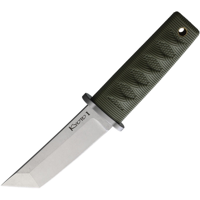 Cold Steel Kyoto I OD Green 8Cr13MoV Stainless Tanto Fixed Blade Knife 17DAODSW   - On Sale