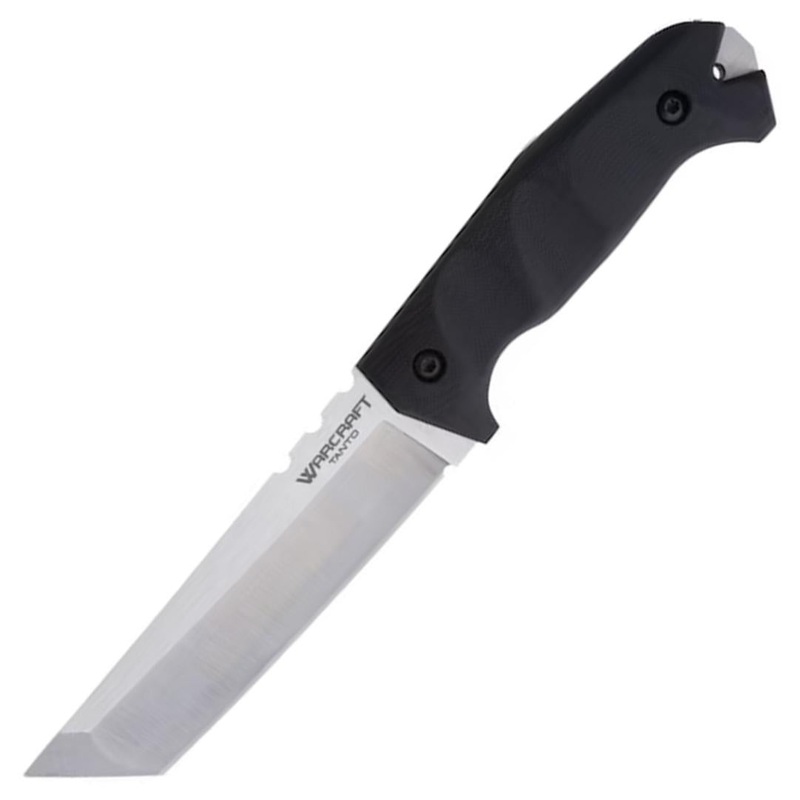 Cold Steel Medium Warcraft Tanto Black G10 San Mai III Fixed Blade Knife 13UXX