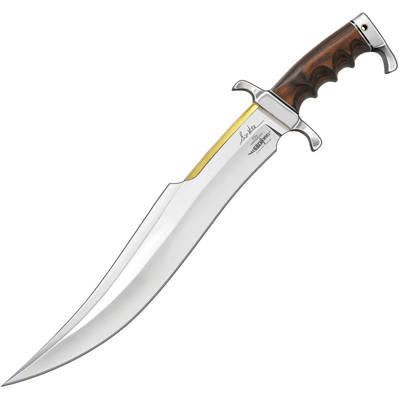 Hibben 65th Anniversary Spartan Bowie Pakkawood Stainless Fixed Blade Knife 5123