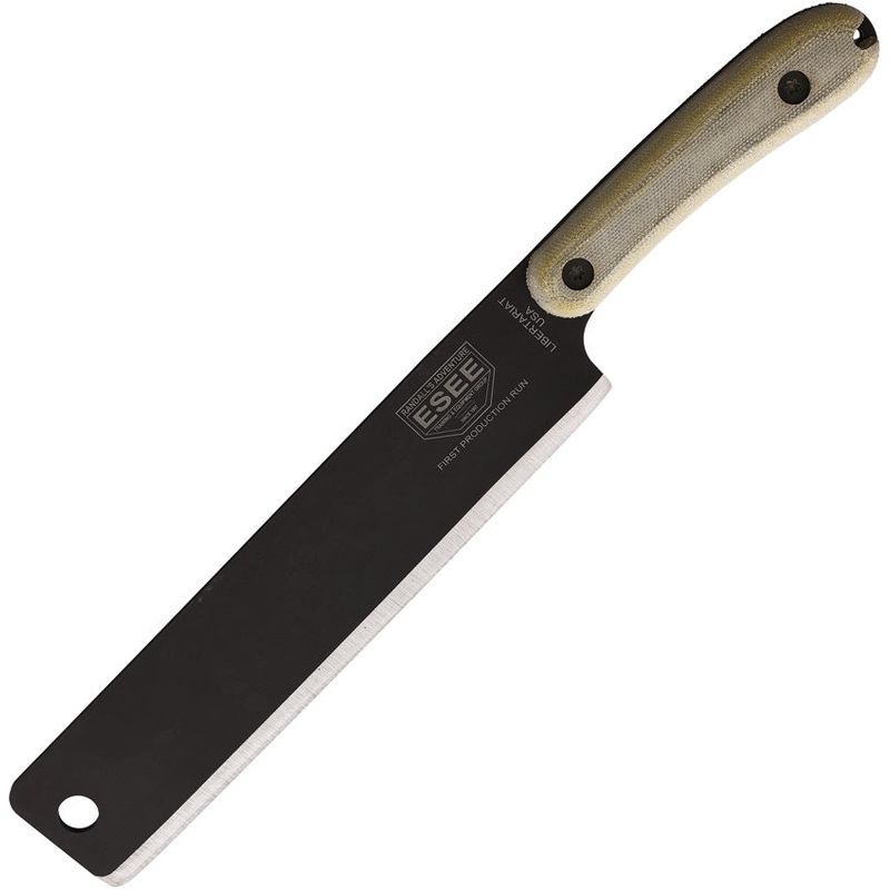ESEE Libertariat Machete Tan Micarta Carbon Steel Fixed Blade Machete w/ Sheath LIBUSA