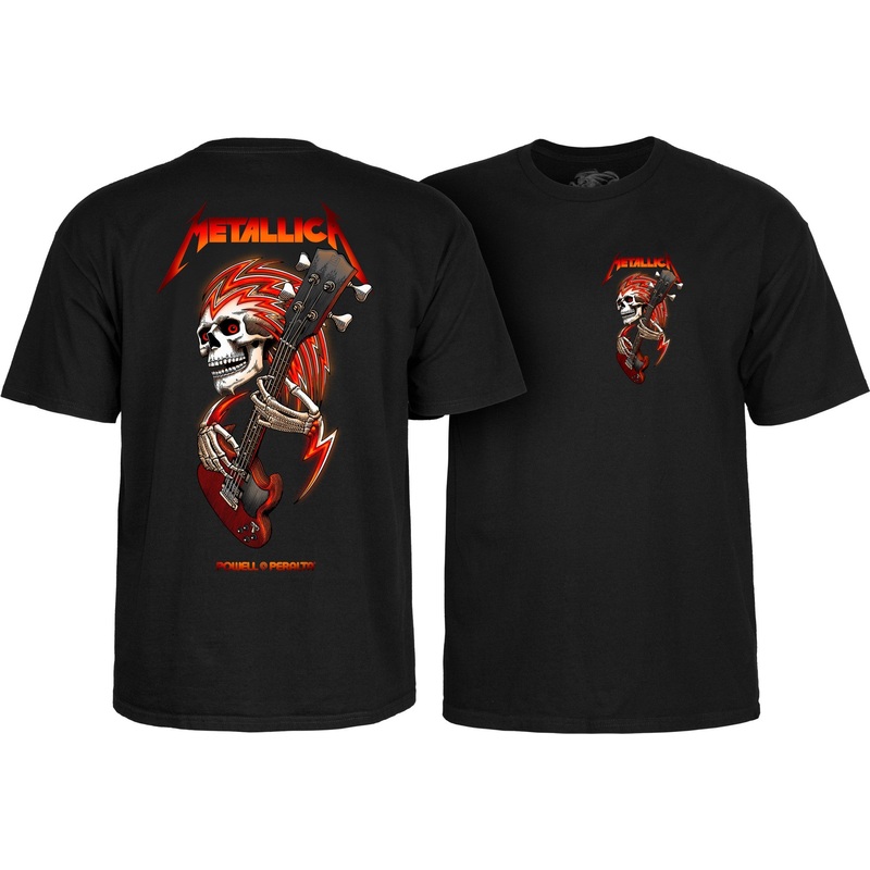 Powell Peralta x Metallica Official Collab LTD Black T-Shirt