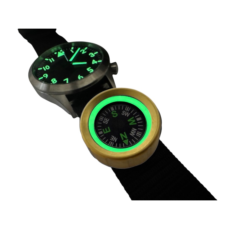 Brass-Trail Wrist Compass by Maratac