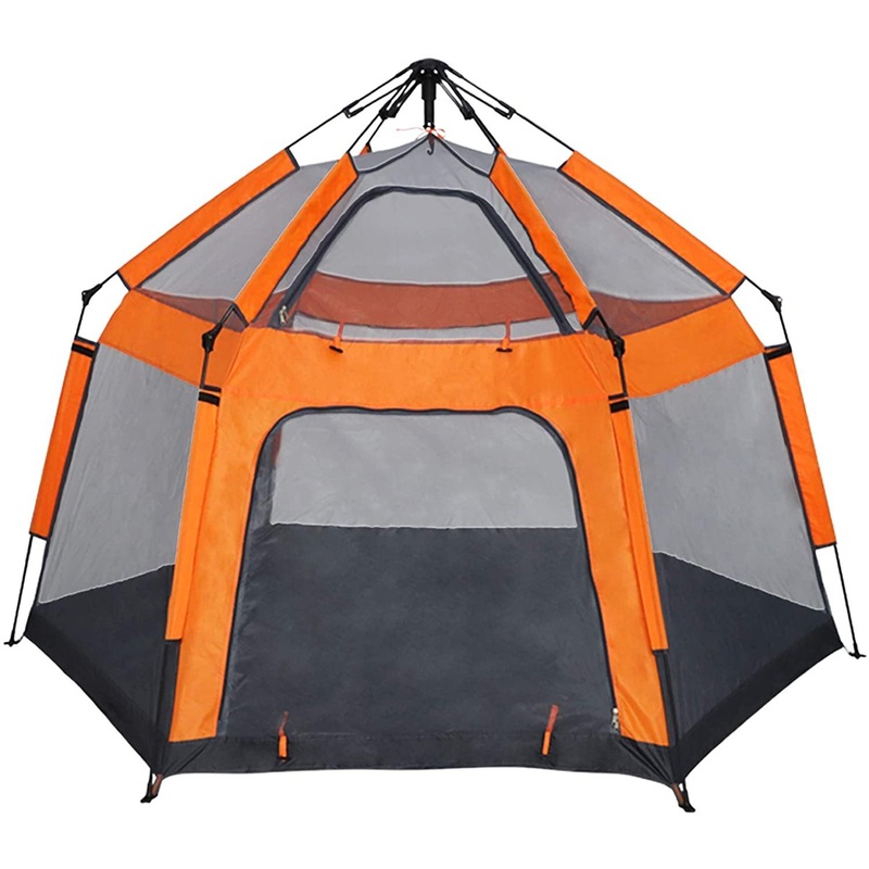 Portable 3-4 Person Camping Tent | Waterproof, Sunproof, and Ventilated Shelter for Outdoor Adventures