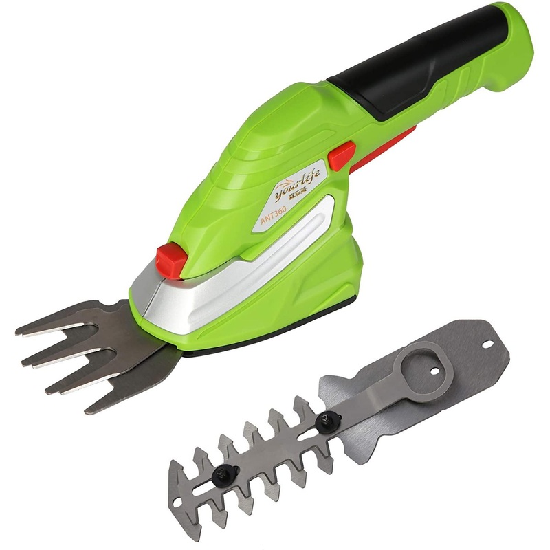 Cordless Grass Shear 4.5V Lightweight Garden Hedge 2-in-1 Trimmer Grass Clippers