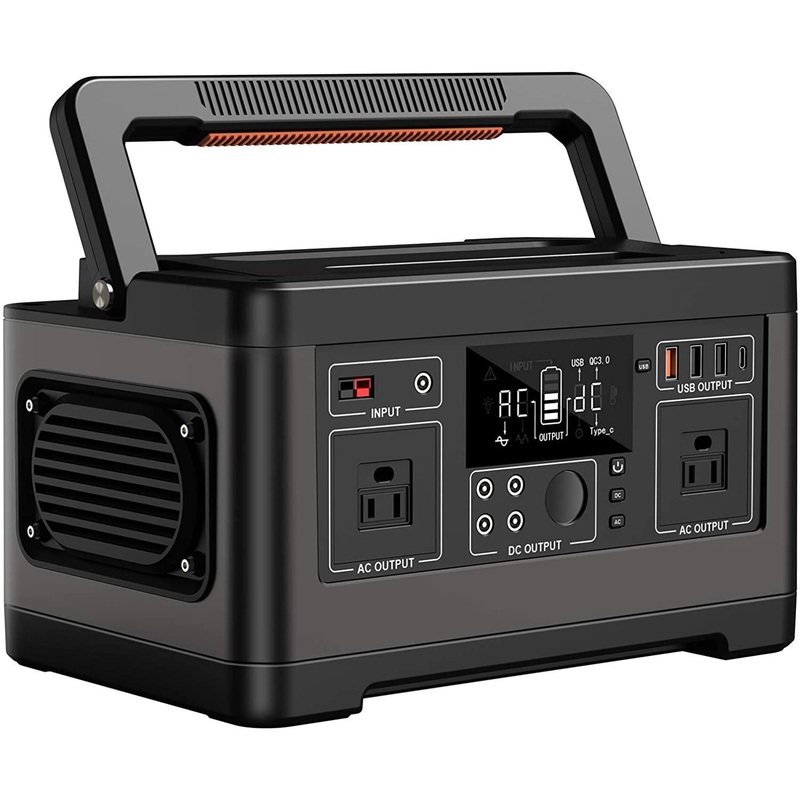 Portable Power Station 500Wh, Multipurpose Portable Power Supply For Home, Travel And Camping With Type-C
