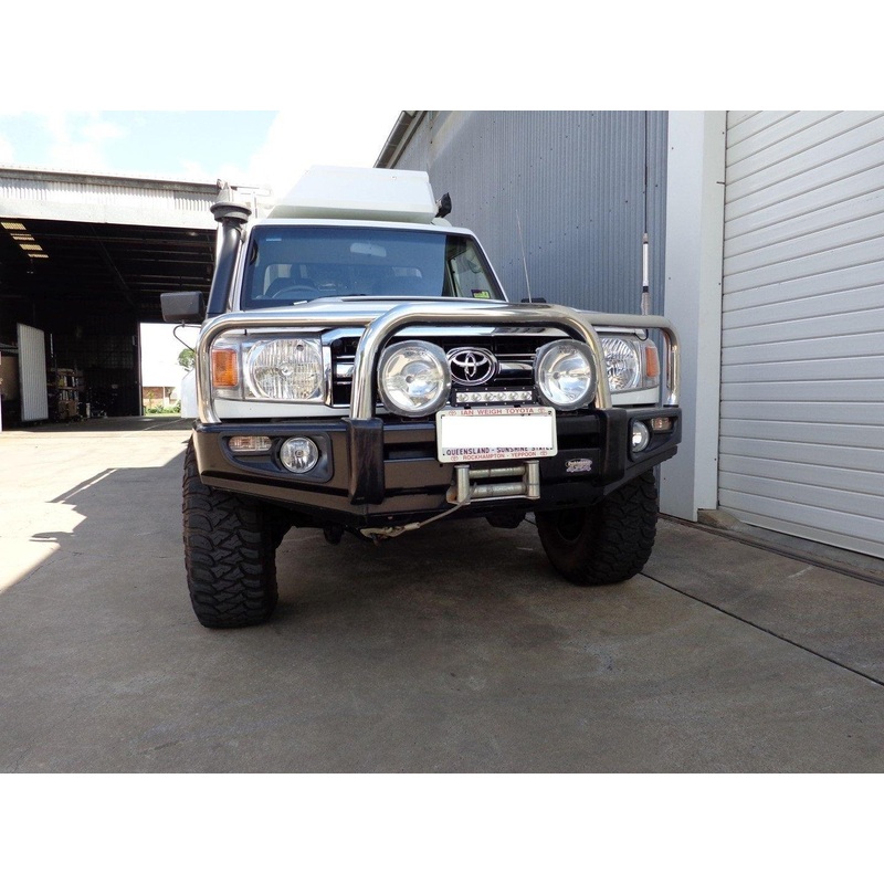 Dobinsons 4x4 Stainless Loop Deluxe Bullbar for Toyota Land Cruiser 76 78 79 Series 2007-2018(BU59-3656)