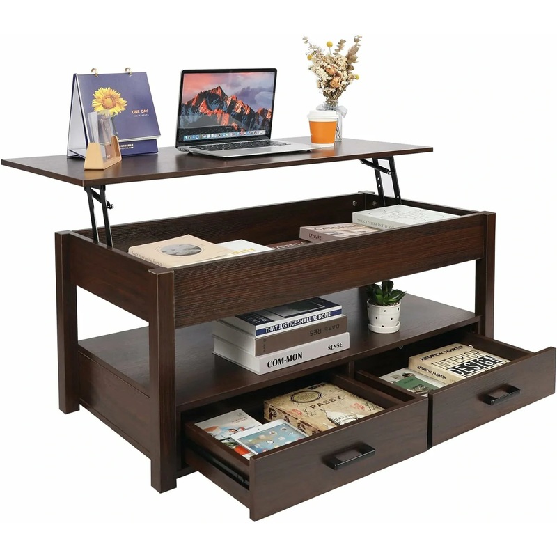 REDCAMP Lift Top Coffee Table with Storage