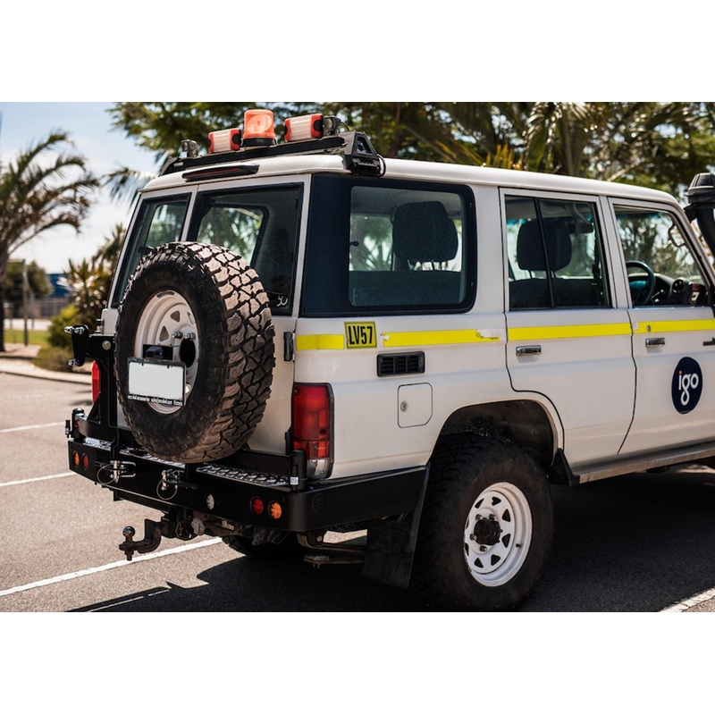 Dobinsons Rear Bumper With Swing Outs for Toyota Landcruiser 70 Series LWB (BW80-4133)