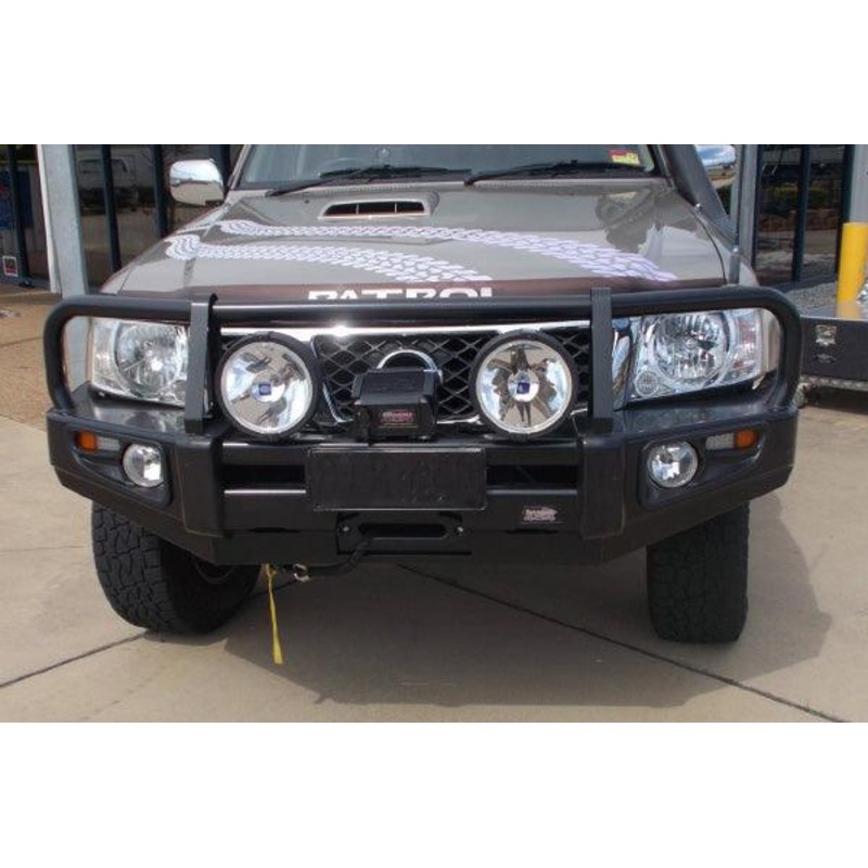 Dobinsons 4x4 Classic Black Deluxe Bullbar for Nissan Patrol Y61 GU Wagon (Series 4) (09/2004 on) & Patrol Y61 GU Ute (Series 4) (2006 on)  (BU45-3691)