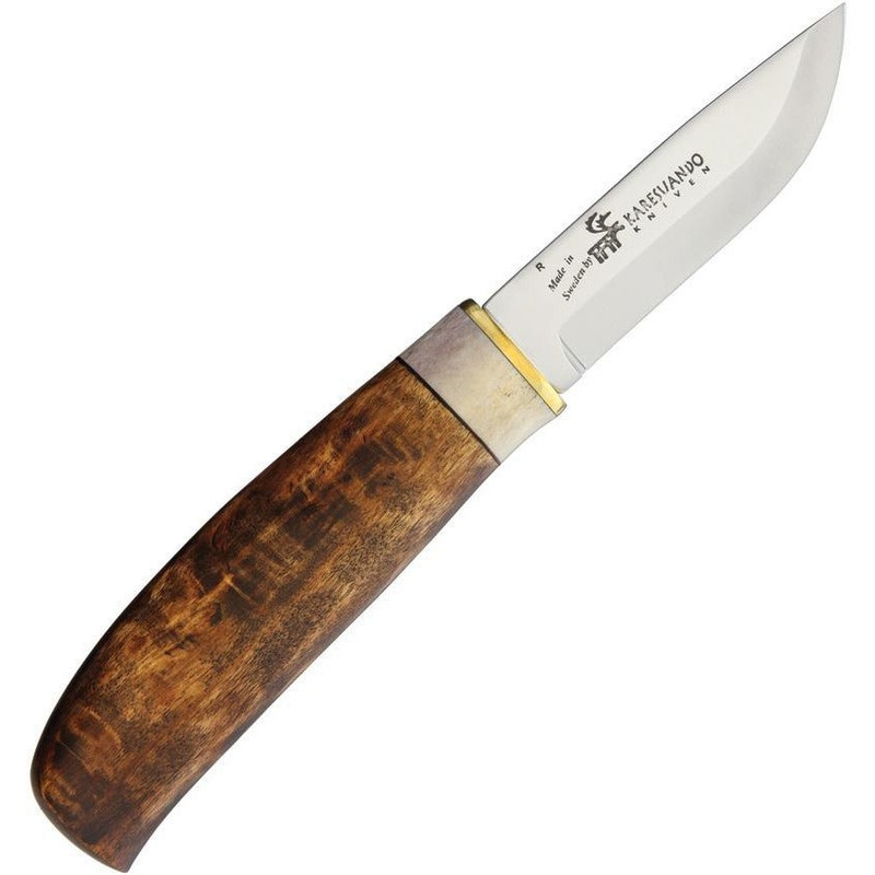 Karesuando Kniven Johtalit Hikers Knife Brown 4021B