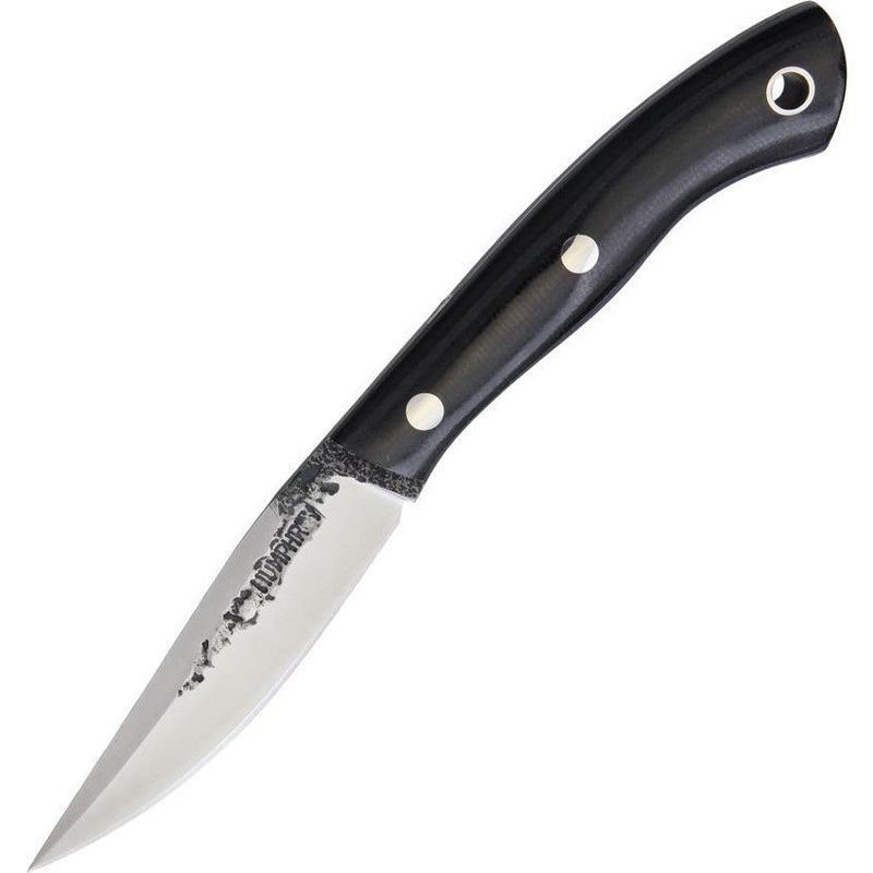 Lon Humphrey Custom Knives Bird and Trout Black Micarta BIRD AND TROUT BLACK MICARTA