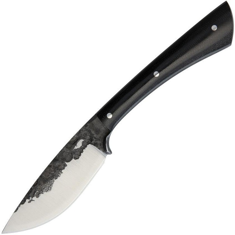 Lon Humphrey Custom Knives Muley Black Canvas Micarta LHK024 MULEY BLACK  MICARTA