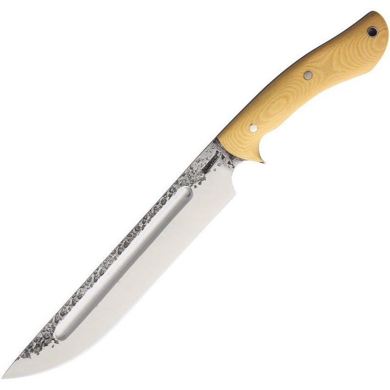 Lon Humphrey Custom Knives Reaver Camp Knife Ivory REAVER CAMP ANTIQUE IVORY