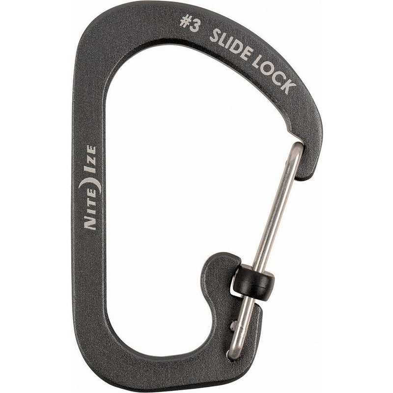 Nite Ize Carabiner SlideLock No3 Coal CSLA3-09-R6