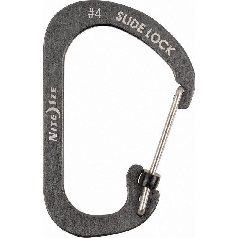 Nite Ize Carabiner SlideLock No4 Coal CSLA4-09-R6