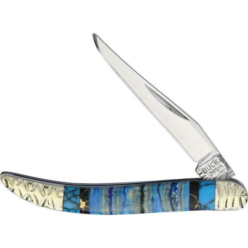 Yellowhorse Custom Buck Toothpick Mammoth YH259/ BLUE MAMMOTH TOOTH