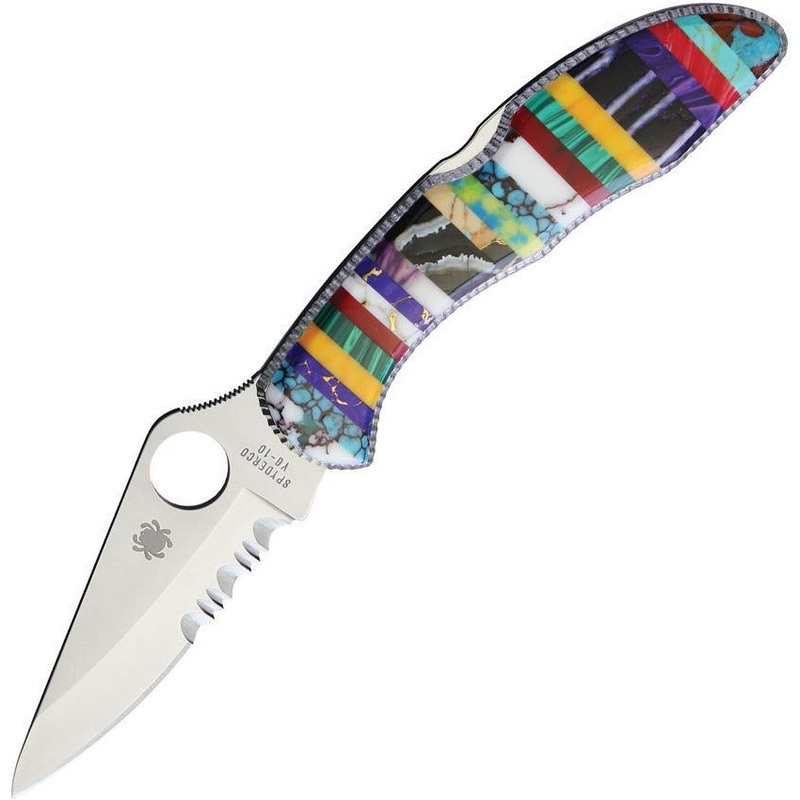 Yellowhorse Custom Spyderco Delica Multi YH266