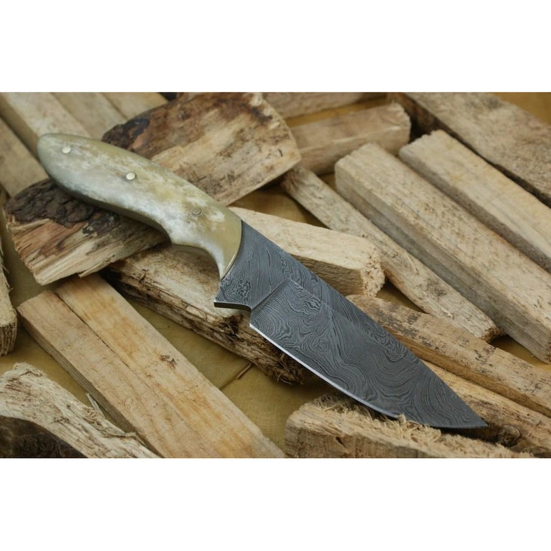 Custom Handmade Hunting  Knife With Leather Sheath