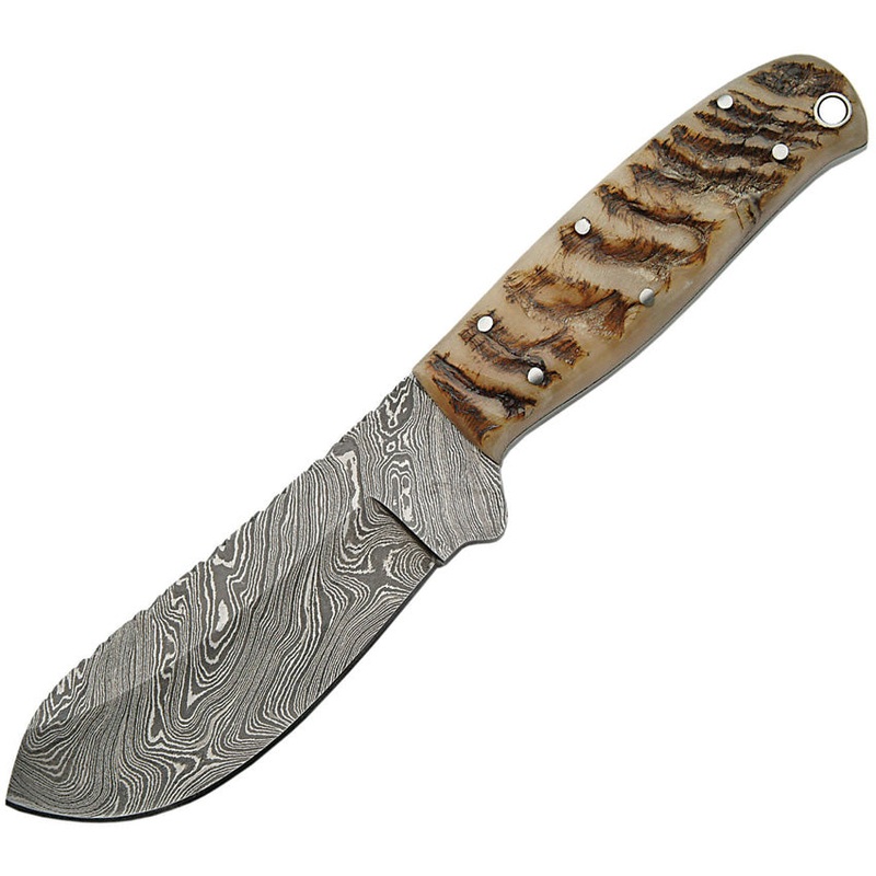 Damascus Big Game Skinner Ram Horn DM-1070
