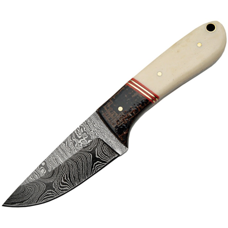 Damascus Hunter Bone Handle DM1088