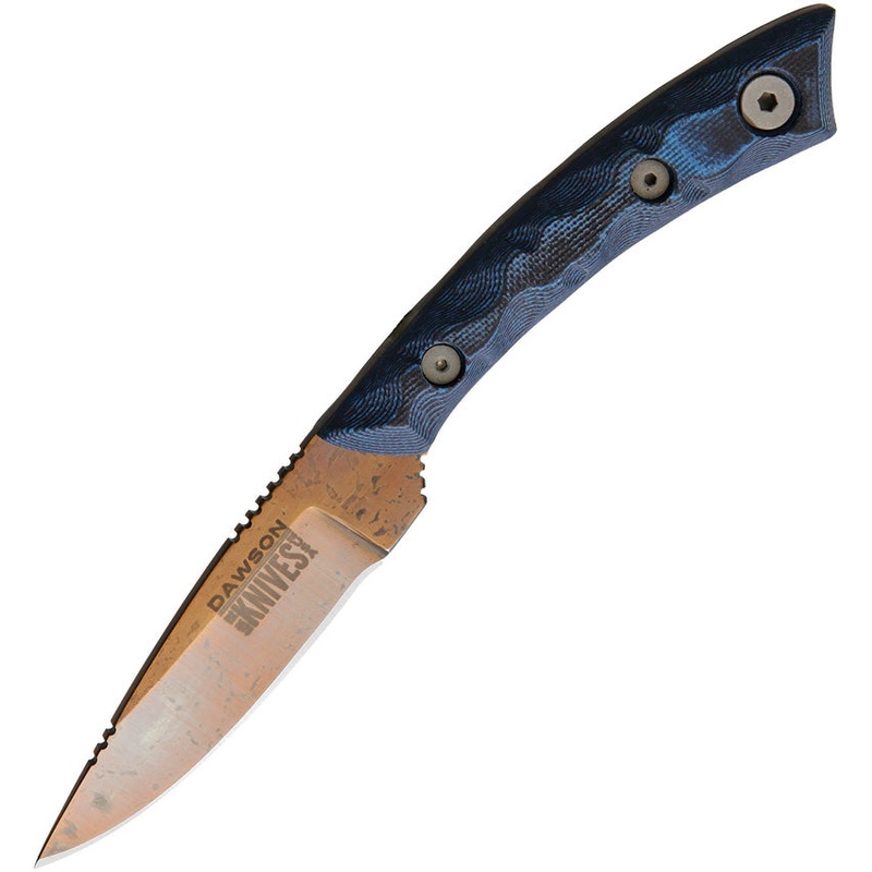 Dawson Knives Angler Fixed Blade ANGLER BLUE BLACK COPPER