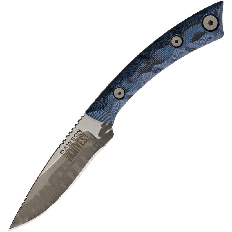 Dawson Knives Angler Fixed Blade Blue ANGLER BLUE BLACK