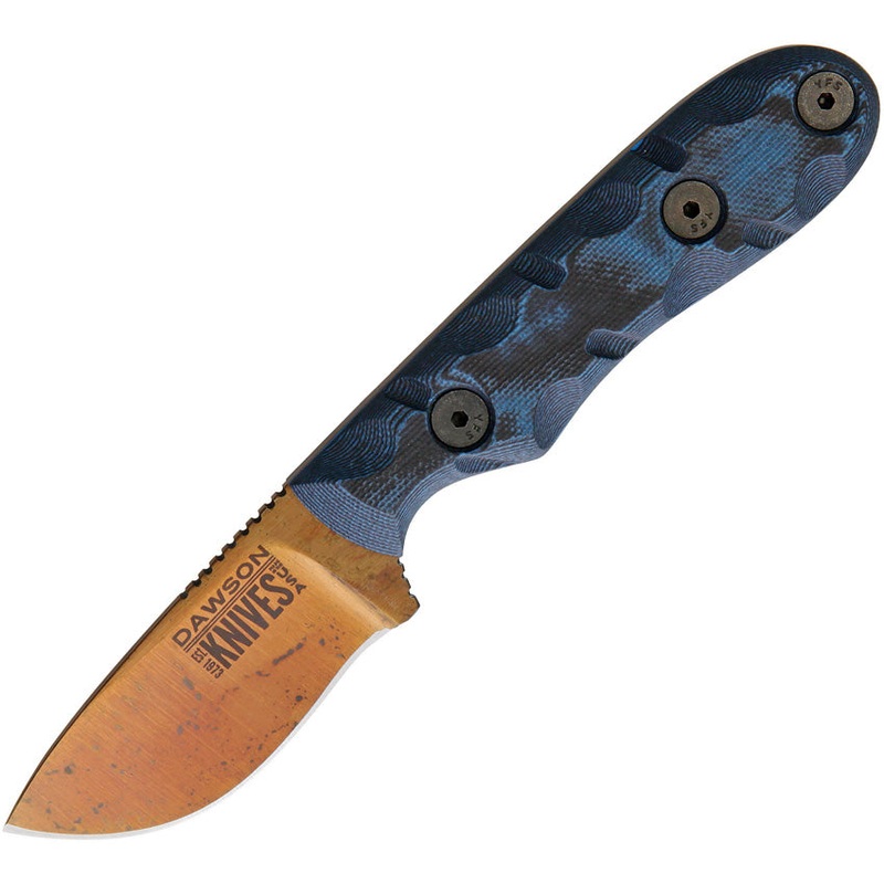 Dawson Knives Field Guide Fixed Blade Blue FIELD GUIDE BLUE BLACK