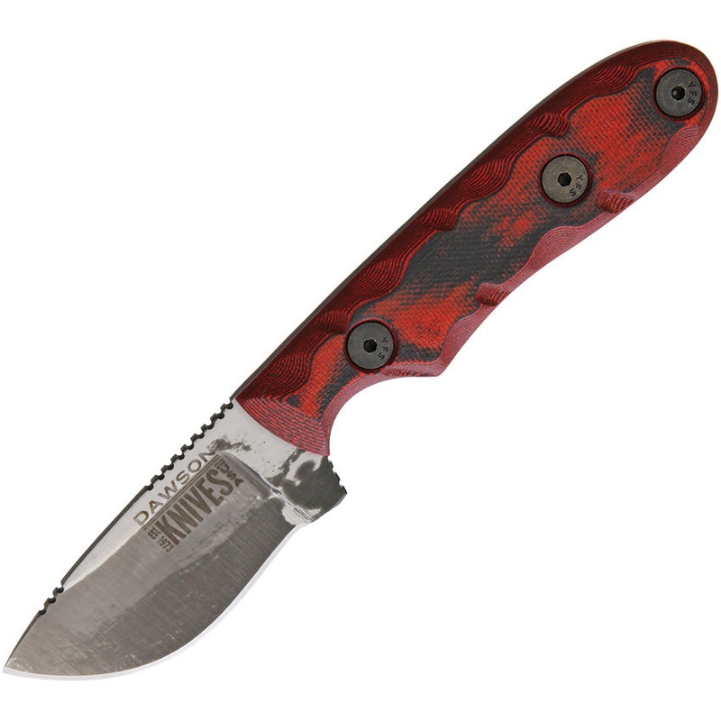 Dawson Knives Field Guide Fixed Blade Red FIELD GUIDE BLK RED
