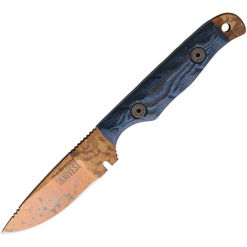 Dawson Knives Handyman Fixed Blade Blue HANDY MAN BLACK BLUE