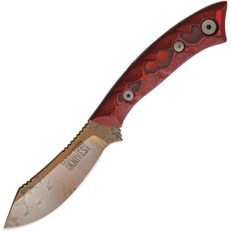 Dawson Knives Snakebite Fixed Blade Red SNAKEBITE BLACK RED