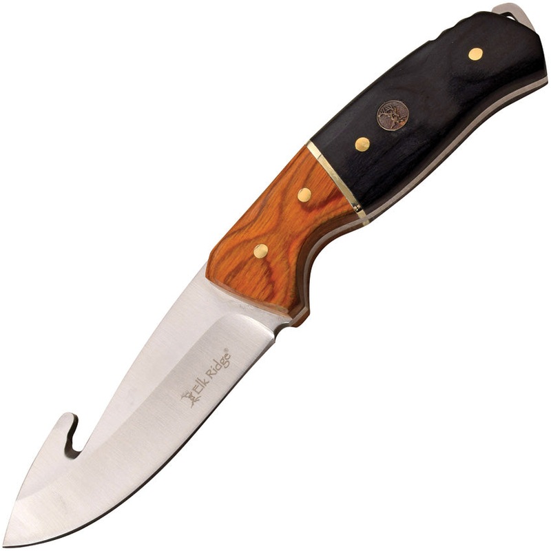Elk Ridge Fixed Blade Guthook ER-200-19GBK
