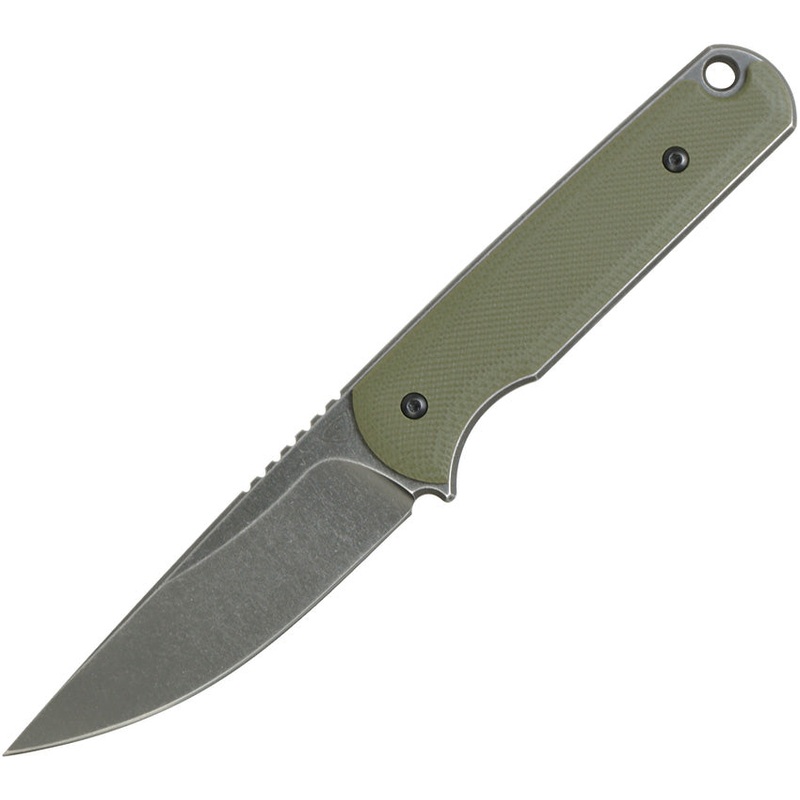 Ferrum Forge Knife Works Lackey Fixed Blade OD LACKEY G10 OD GREEN D2